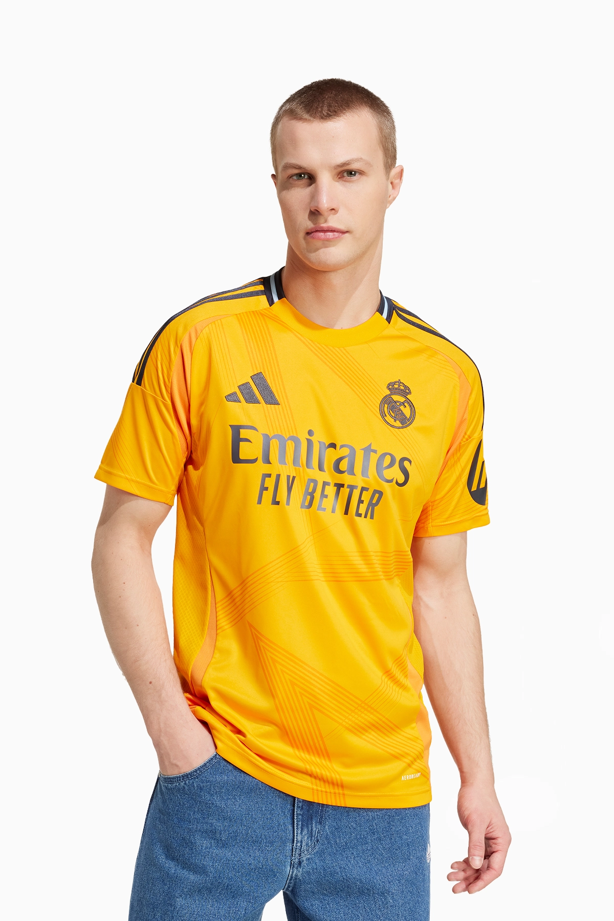 Koszulka adidas Real Madryt 24/25 Wyjazdowa Replica - Pomarańczowy
