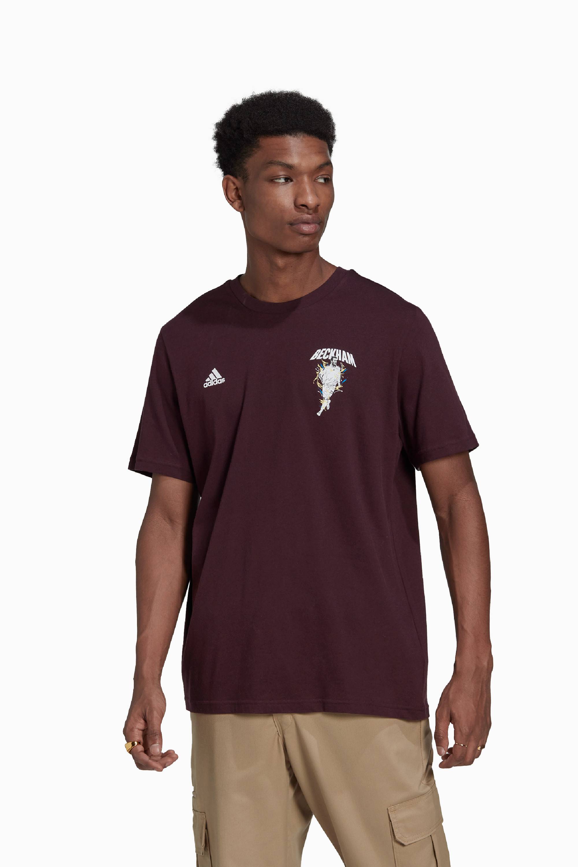 Koszulka adidas Beckham Graphic Tee - Bordowy