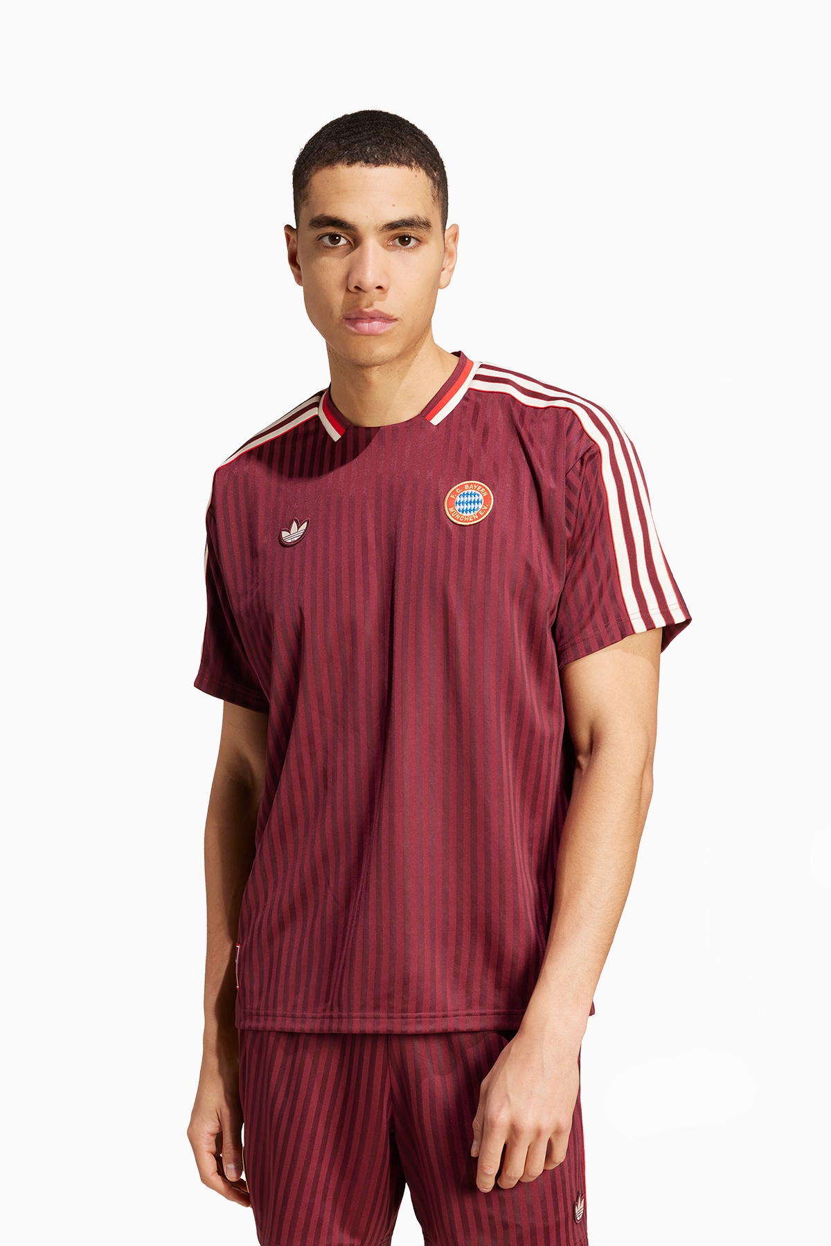 Koszulka adidas FC Bayern Terrace Icons - Bordowy