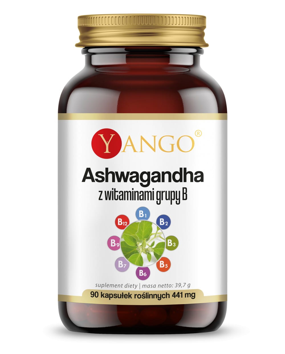 Ashwagandha z witaminami z gr. B 90kaps. Yango