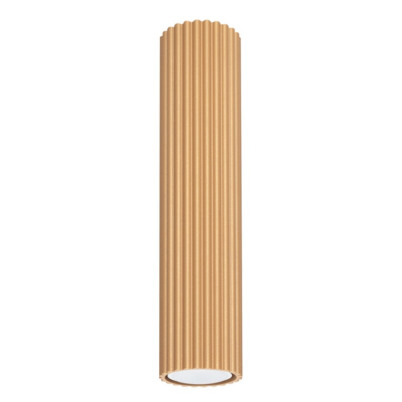 Plafon KARBON 30 złoty, minimalistyczny - 6,5x6,5x30cm Sollux