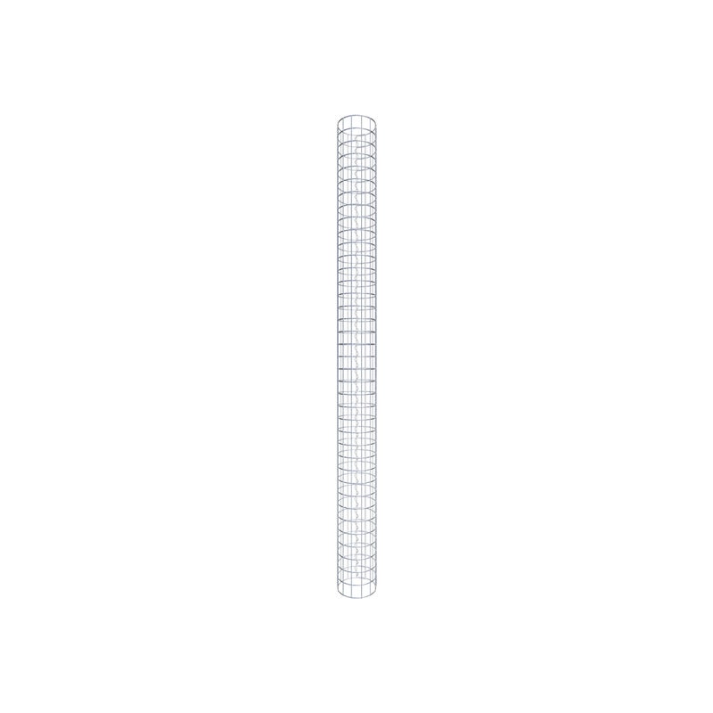 Kolumna gabionowa średnica 22 cm MW 5 x 5 cm okrągła - wysokość: 190 cm