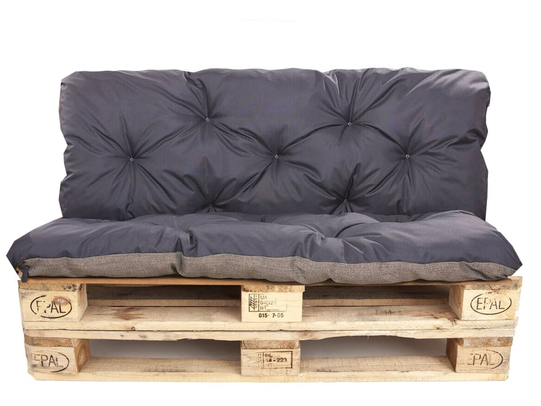 Poduszka na palety 120x60 Siedzisko/Oparcie 120x40cm poduszka na palety Niebieskia Poduszka na meble z palet poduszka ne moble ogrdowe