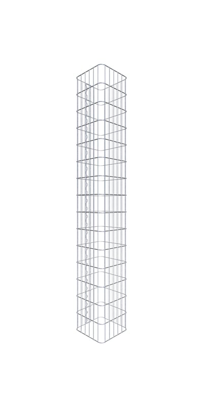 Kolumna gabionowa 32 x 32 cm, kwadrat MW 5 x 10 cm - Wysokość: 1,50 m
