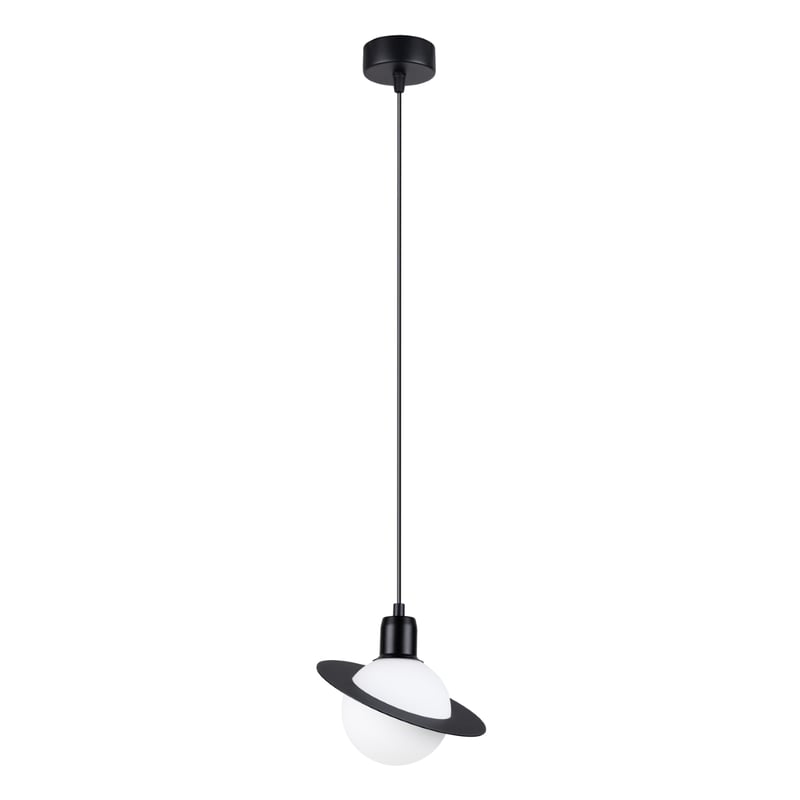 Lampa wisząca HYPERION 1 czarna, nowoczesna - 20x20x125cm Sollux