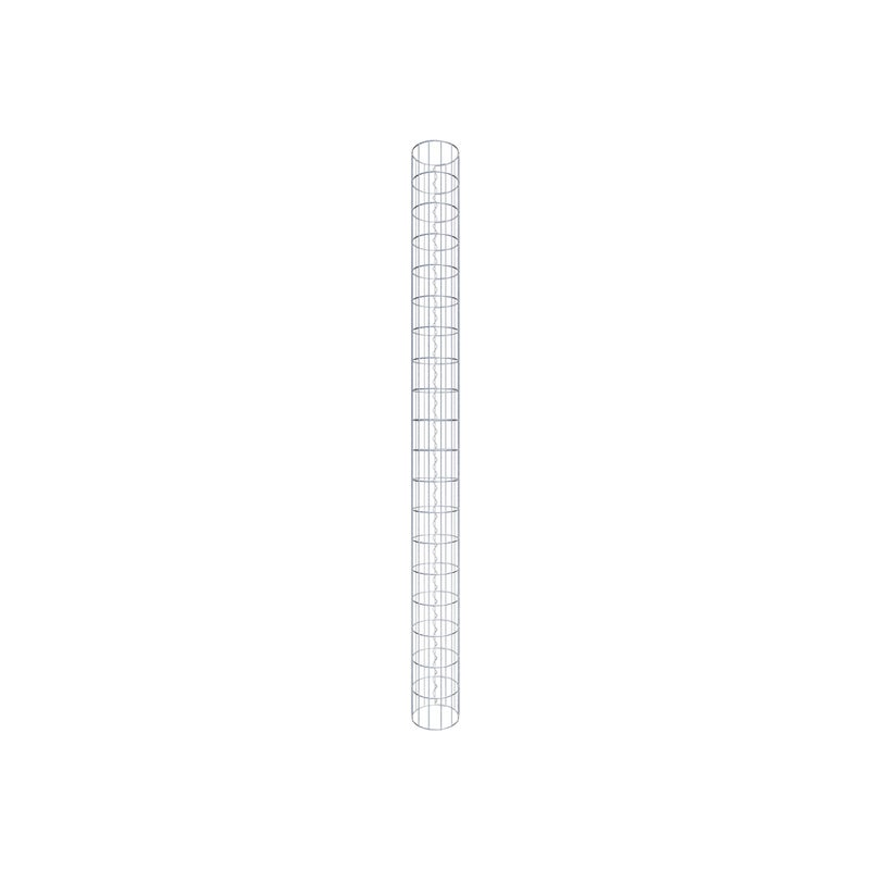 Kolumna gabionowa o średnicy 22 cm, okrągła MW 5 x 10 cm - Wysokość: 1,90 m