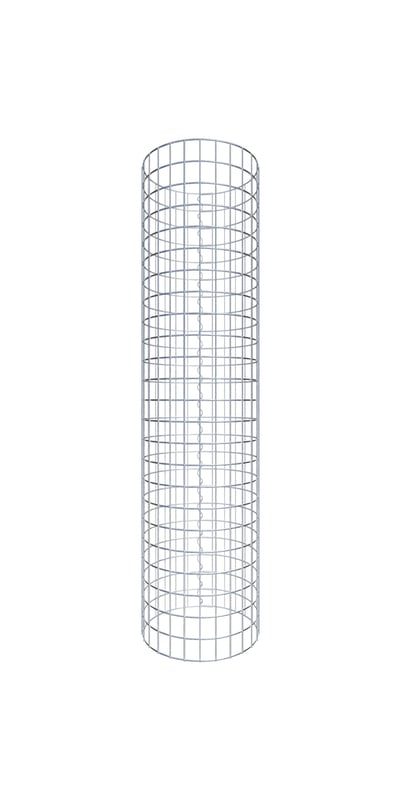 Kolumna gabionowa średnica 42 cm MW 5 x 5 cm okrągła - wysokość: 120 cm