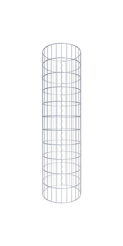 Kolumna gabionowa o średnicy 42 cm, okrągła MW 5 x 10 cm - Wysokość: 1,10 m
