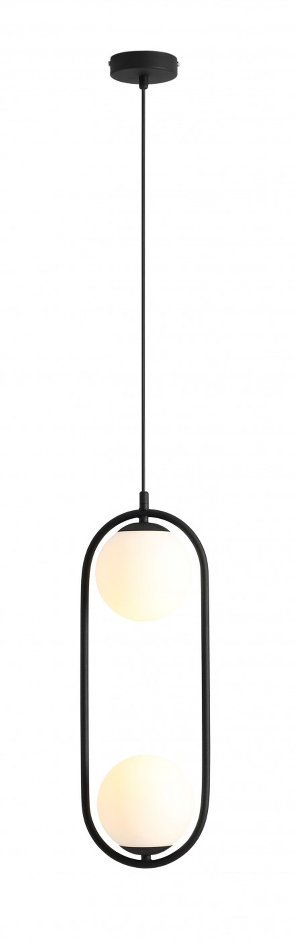 Aldex Riva lampa wisząca 2x40 W czarna 1086H1