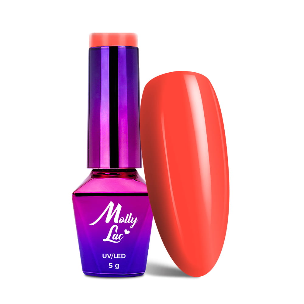Lakier hybrydowy MollyLac Bubble Tea Redvolution 5 g Nr 134
