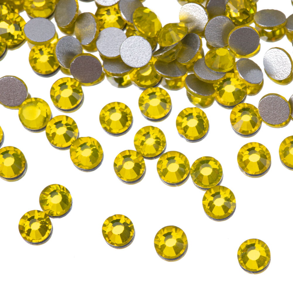 Cyrkonie do paznokci szklane SS10 Citrine ok.100 szt