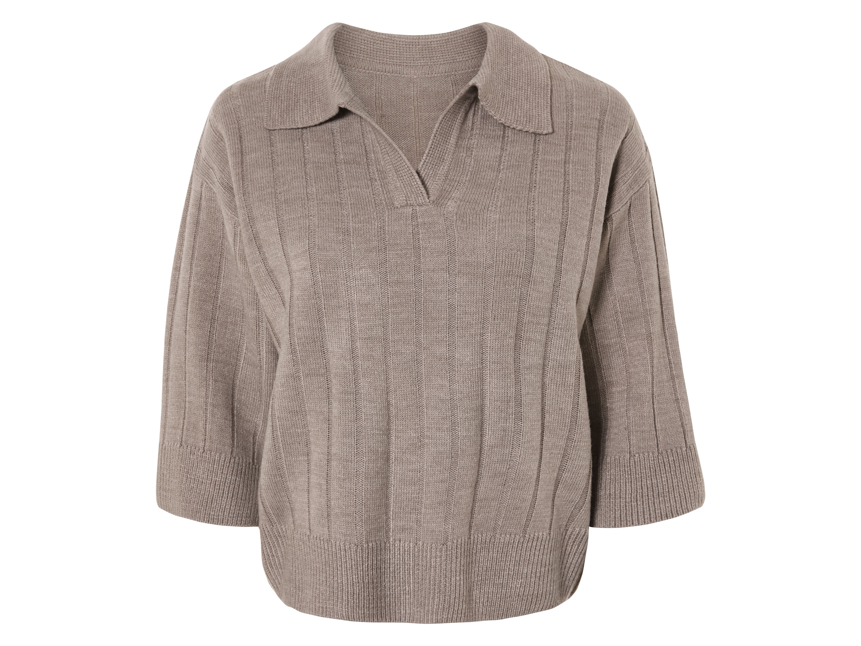 esmara Sweter damski o luźnym kroju XS 32/34, Beżowy