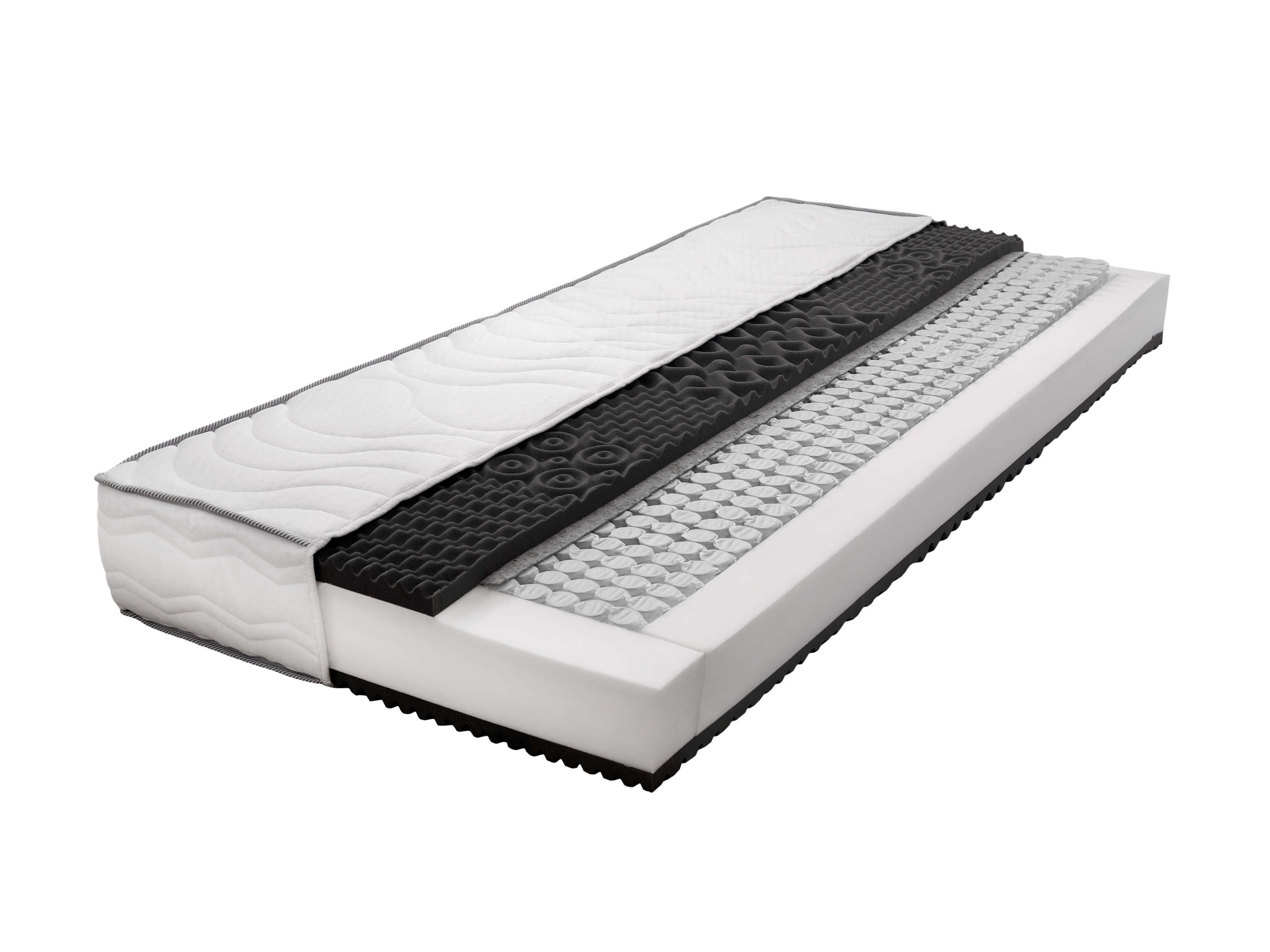 Livarno home Materac 7-strefowy z 1000 sprężynami kieszeniowymi, H3, 90 x 200 cm