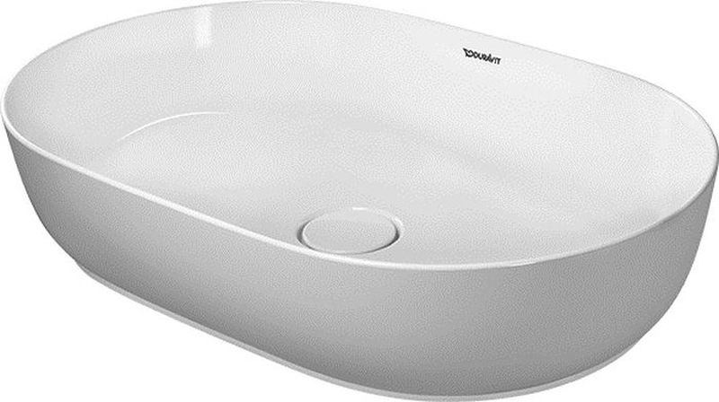Darmowa Dostawa - Umywalka 60x40 cm owalna nablatowa biała Duravit Luv 03796000001