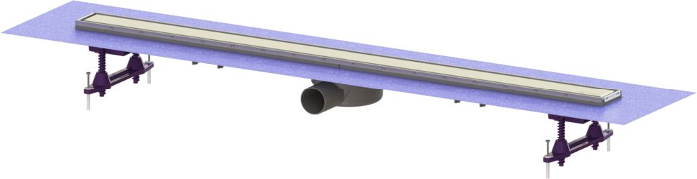 Darmowa Dostawa - Odpływ prysznicowy 105 cm Kessel Linearis Compact 4560066FM