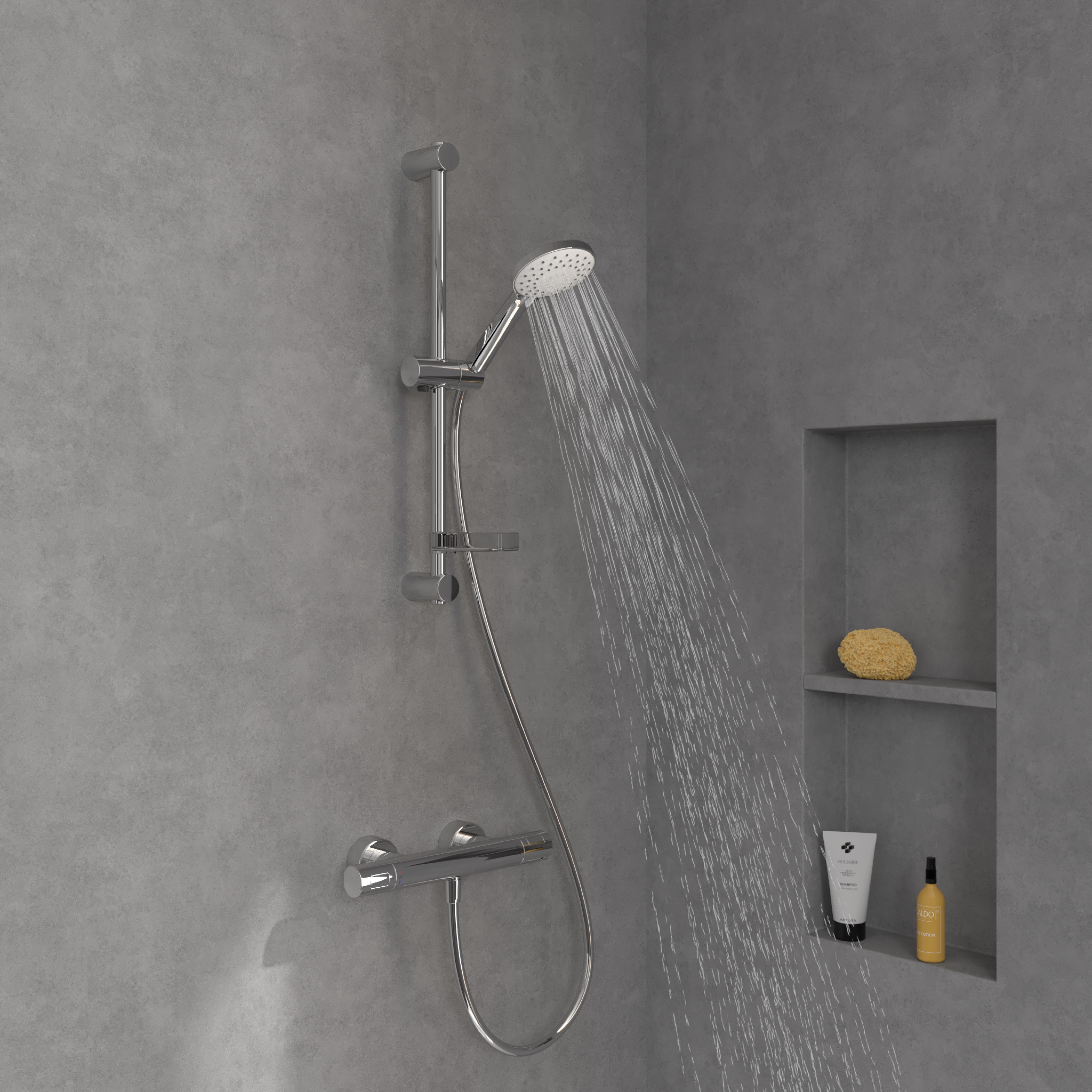 Darmowa Dostawa - Zestaw prysznicowy ścienny chrom Villeroy & Boch Universal Taps & Fittings abset6866