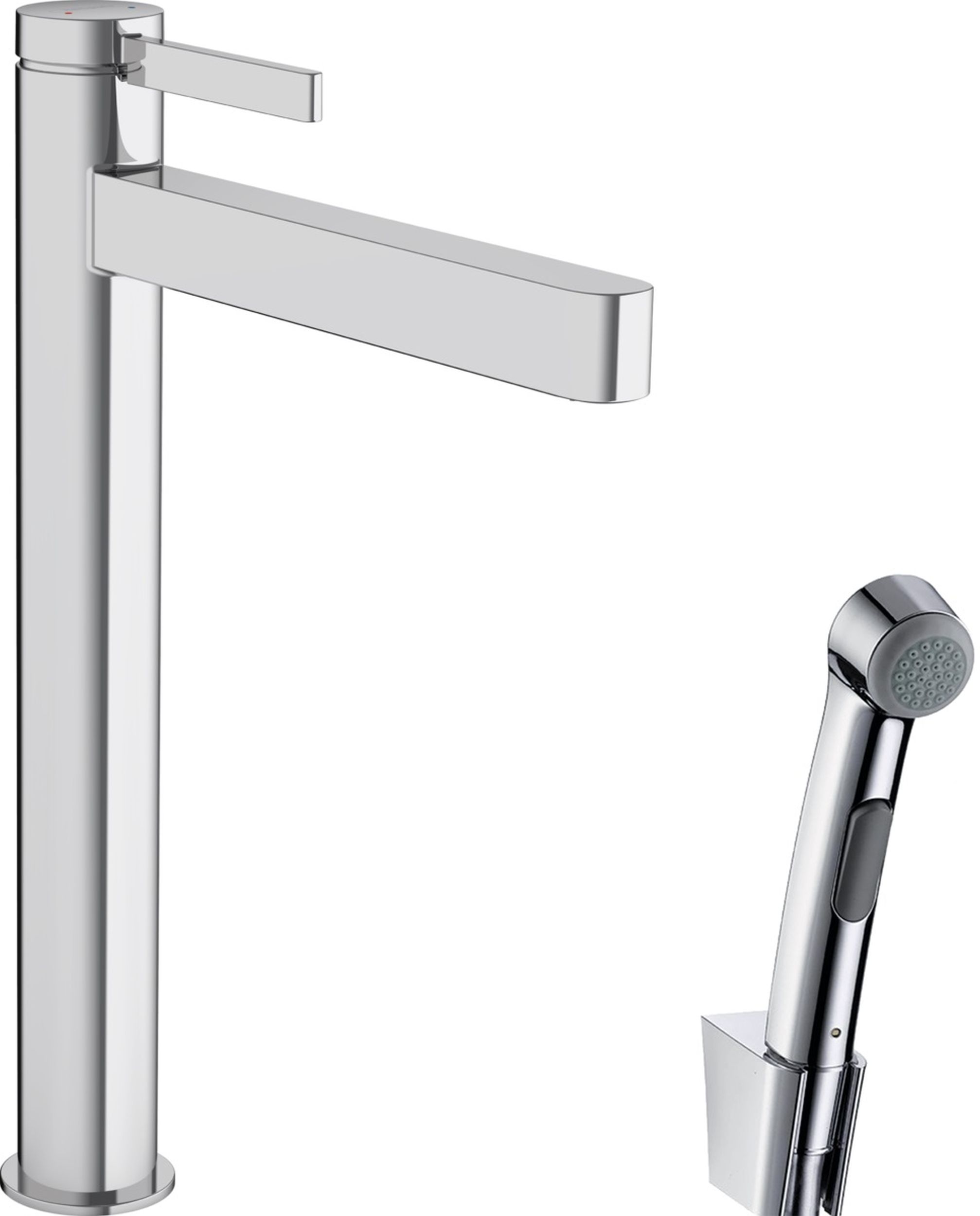 Darmowa Dostawa - Bateria umywalkowa ze słuchawką typu bidetta stojąca chrom Hansgrohe Finoris 76220000