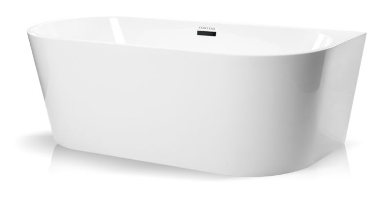 Wanna wolnostojaca Corciano Pari 150x75cm z czarnymi dodatkami 1szt.