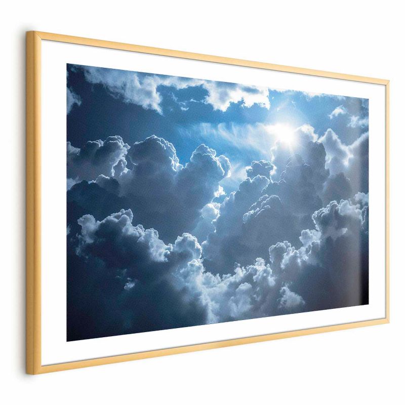 Plakat Artgeist Ożywiona sceneria 42x29,7 cm z ramą złotą 1 szt