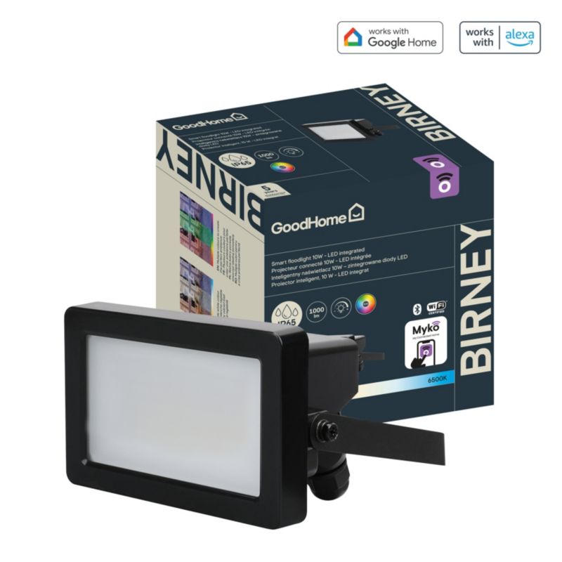 Naświetlacz GoodHome Myko Smart Birney 10 W RGB CCT na baterie