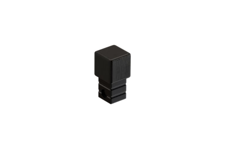 Kostka narożna wykończeniowa do profili Q Lambro czarna matowa 1.2cm 1 szt.