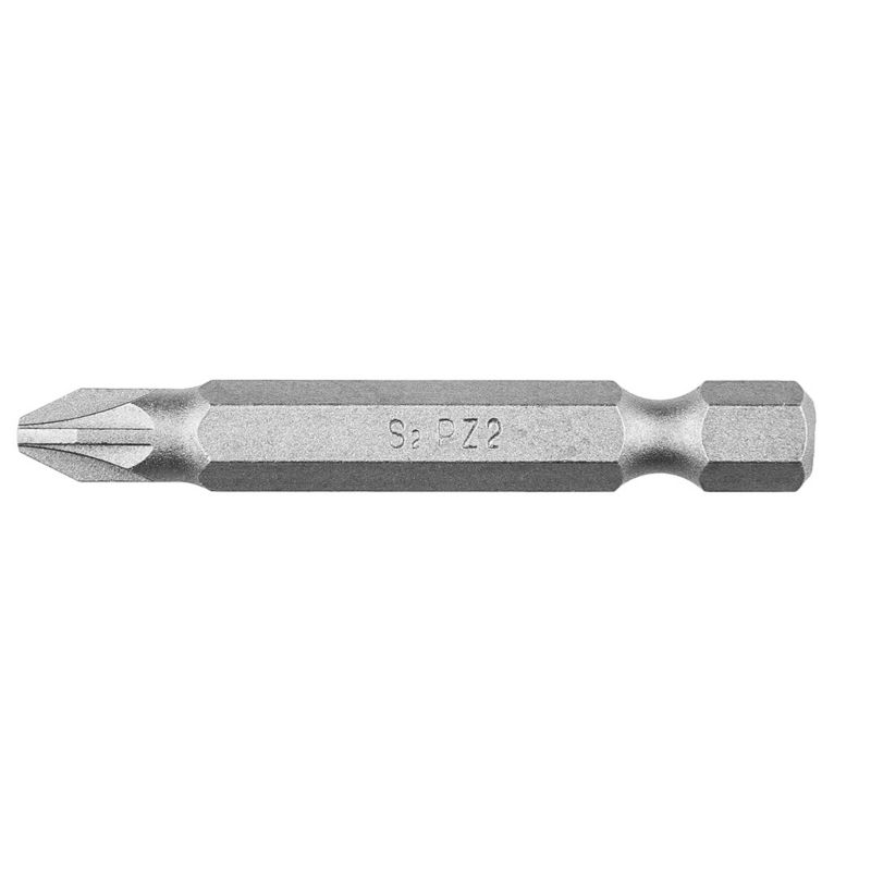 Końcówki wkrętakowe GRAPHITE PZ2 x 50 mm, 10 szt., wykonane z wytrzymałej stali S2 1 kpl.
