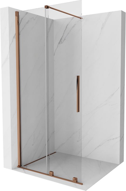 Ścianka prysznicowa rozsuwana Mexen Velar różowe złoto 110x200 cm 871-110-000-03-60 1 szt.