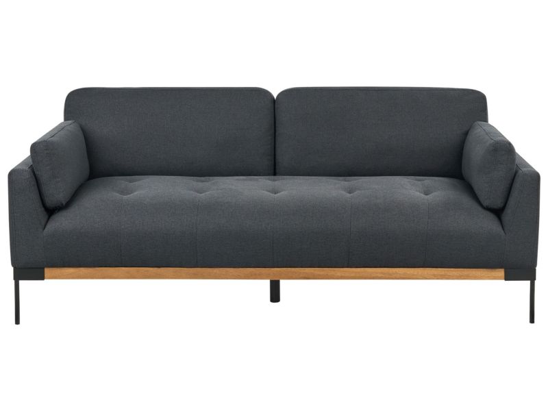 Sofa 3-osobowa czarna Skaven 1 szt.