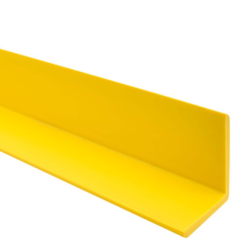 Kątownik miękki PCV 50x50mm, QUEST ochronny profil L kątowy, narożnik odbojnikowy, KM, żółty, 1.3m