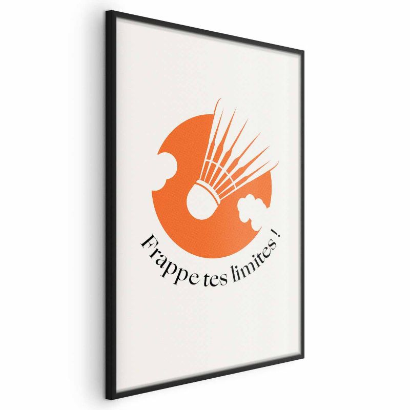 Plakat Artgeist Lotka na tle pomarańczu 40x60 cm z ramą czarną 1 szt