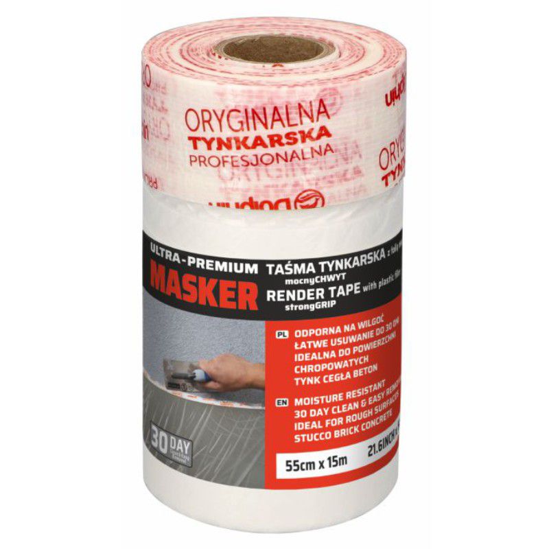 Masker Tynkarski 30 DNI, Blue Dolphin, z Folią Malarską, 55cm x 15m