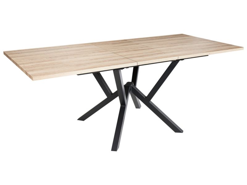 Stół do jadalni rozkładany Ansell Jasnobrązowy 160/200 cm 90 cm 1 szt.