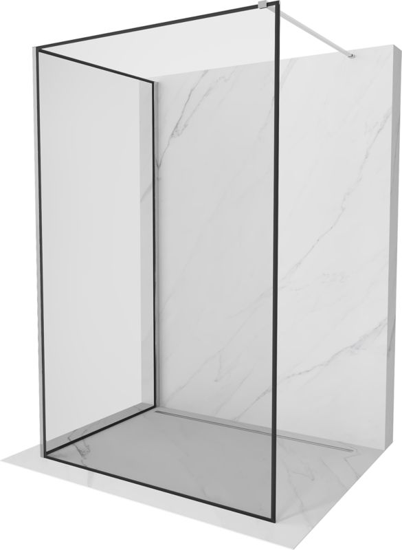 Ścianka prysznicowa Mexen Kioto czarny wzór 110 x 90 cm 800-110-212-01-70-090 1 szt.