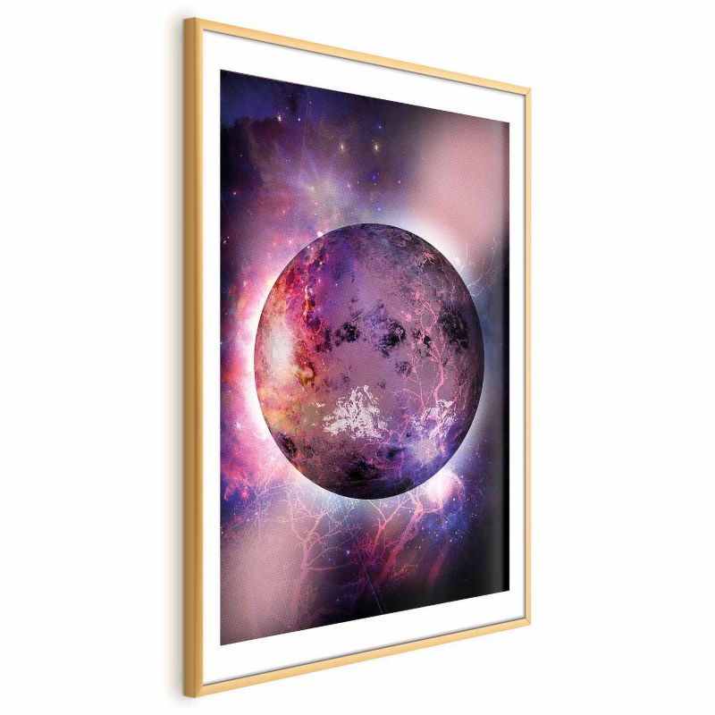 Plakat Artgeist Nieznana planeta 40x60 cm z ramą złotą 1 szt