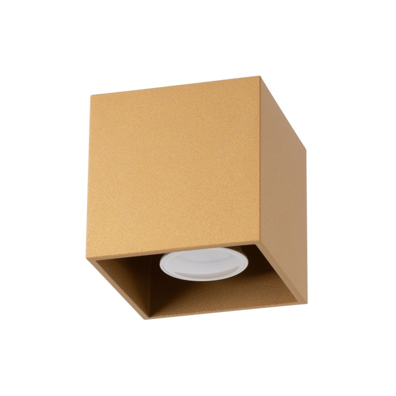 Plafon Sollux Lighting QUAD 1 złoty 1 szt.