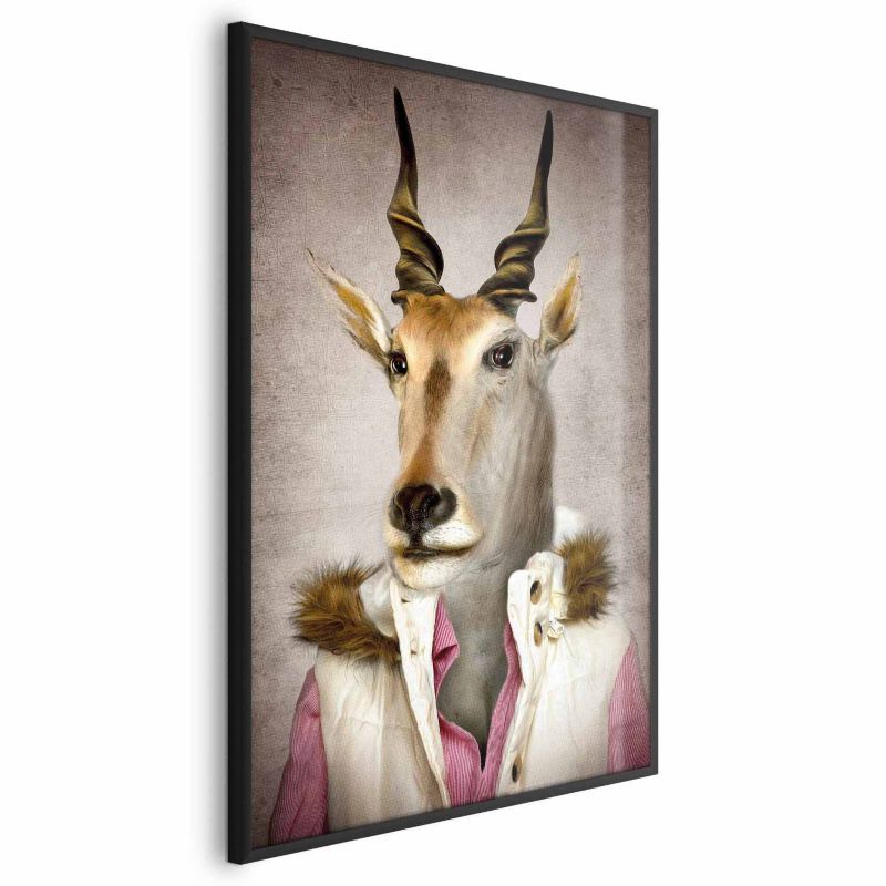 Plakat Artgeist Antylopa 40x60 cm z ramą czarną 1 szt