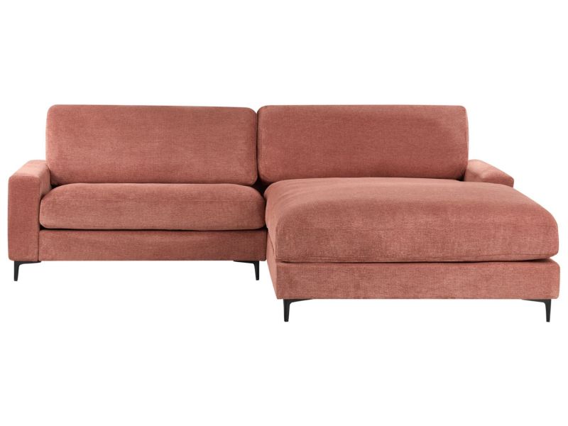 Sofa narożna lewostronna Maloy Czerwony dla 3 osób Lewostronny 1 szt.