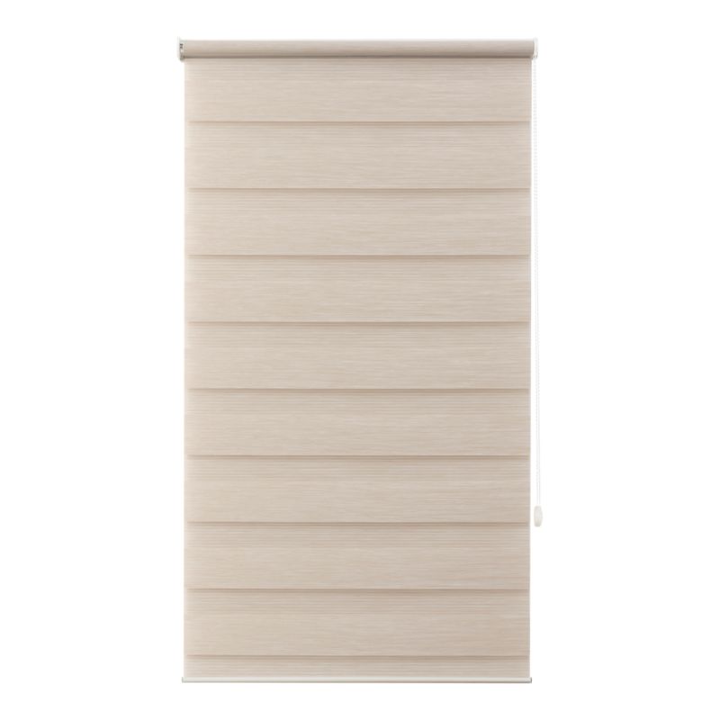 Roleta dzień/noc GoodHome Elin 57,3 x 160 cm jasnobeżowa