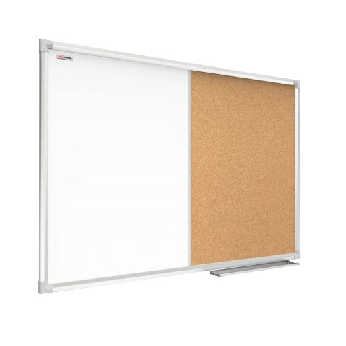 Tablica combi korkowo-suchościeralna 90x60 cm ALLboards rama aluminiowa 1 szt.