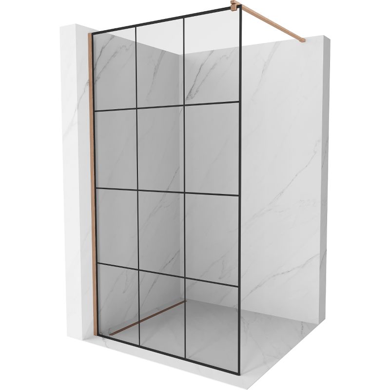 Ścianka prysznicowa Mexen Kioto czarny wzór 120 x 200 cm 800-120-101-65-77 1 szt.