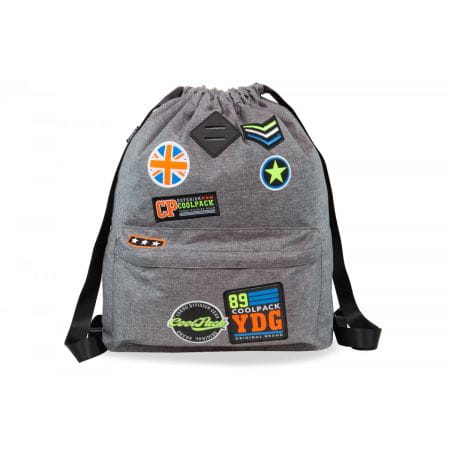 Coolpack Urban Plecak sportowy 1komorowy Grey Badges