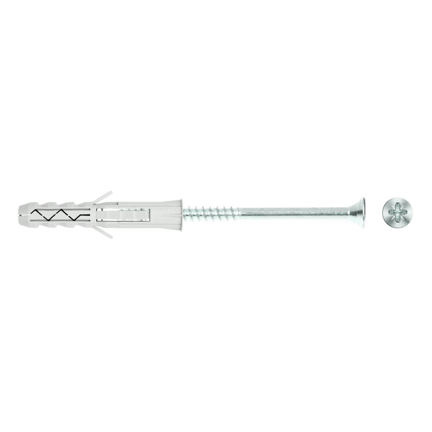 Wkręt-met Kołek rozporowy z łbem stożkowym 10 mm x 60 mm