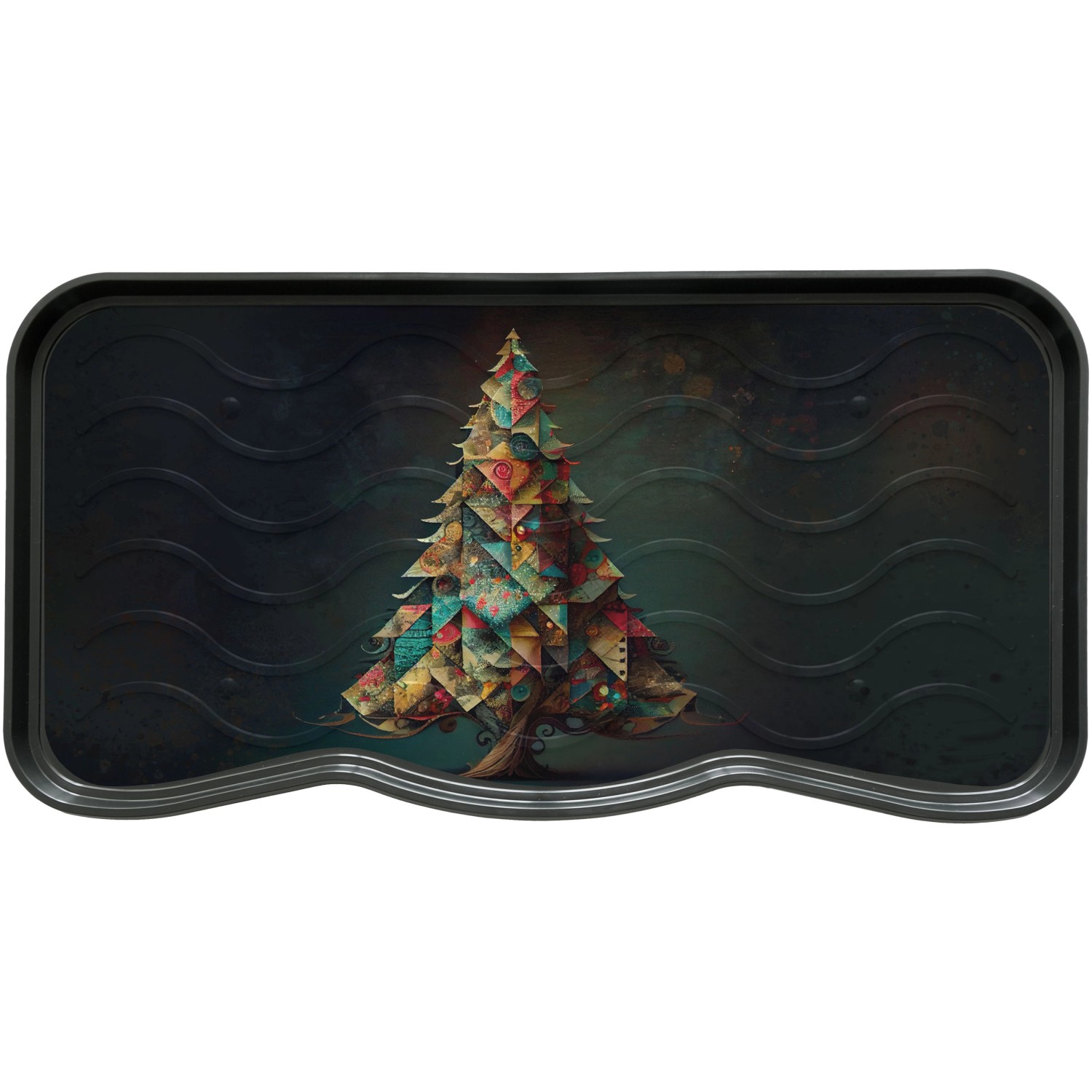 Ociekacz na buty z nadrukiem Christmas Tree 38 x 75 cm