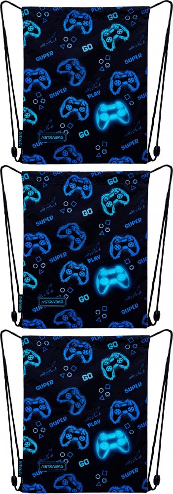 3x Worek na buty Astra Astrabag Go Playing AD1, 40x33cm