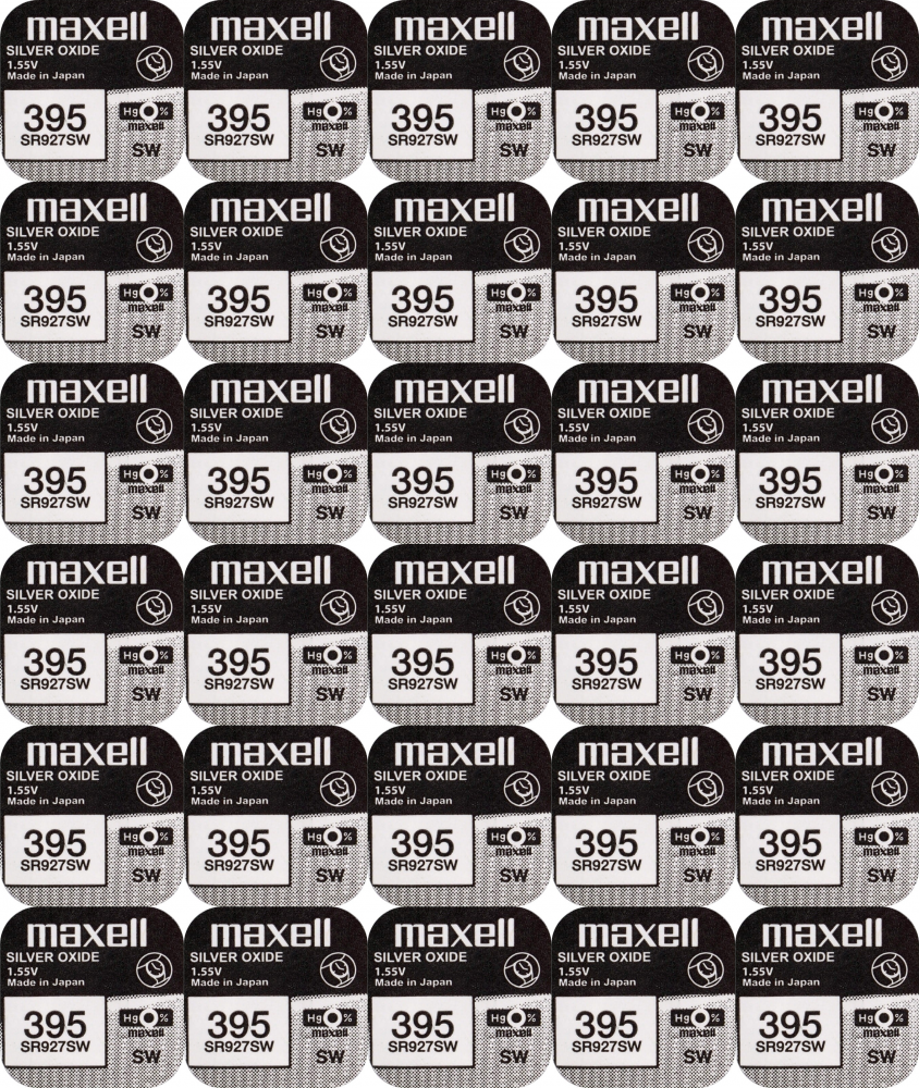 40x Bateria srebrowa Maxell 395/399/SR927SW, 1 sztuka