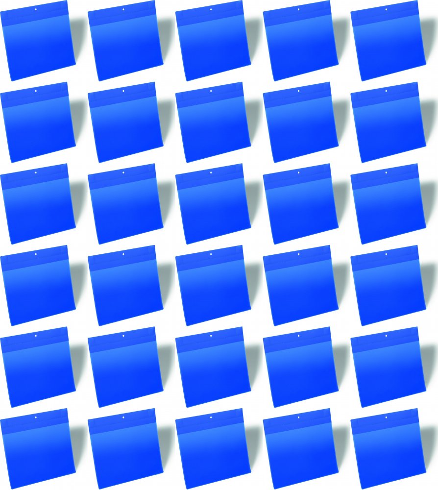 10x Kieszeń magnetyczna Durable, neodymowa, A4, pozioma, 10 sztuk, granatowy