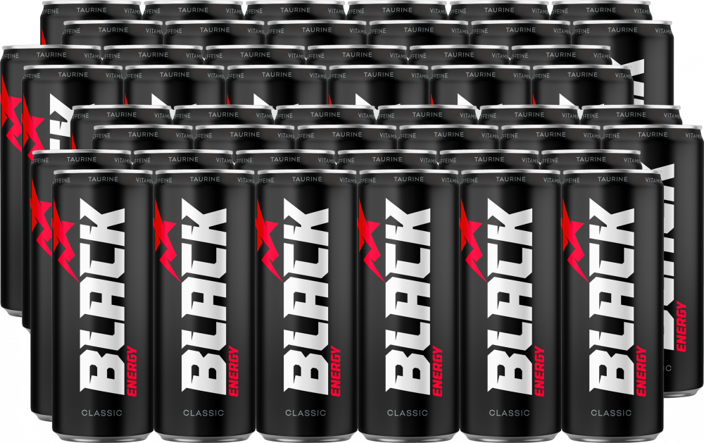 48x Napój energetyczny Black Energy Classic, puszka, 250ml