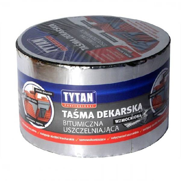 Taśma dekarska TYTAN 10cm/10m aluminium