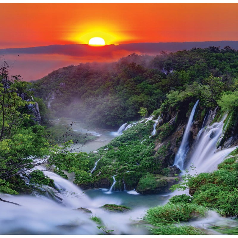 Fototapeta Wodospad Krajobraz Natura 350x250 cm Tapeta Do Sypialni Salonu Kuchni Na Flizelinie