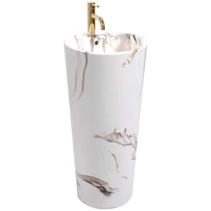 Umywalka Ceramiczna Wolnostojąca Blanka Marble Marmur